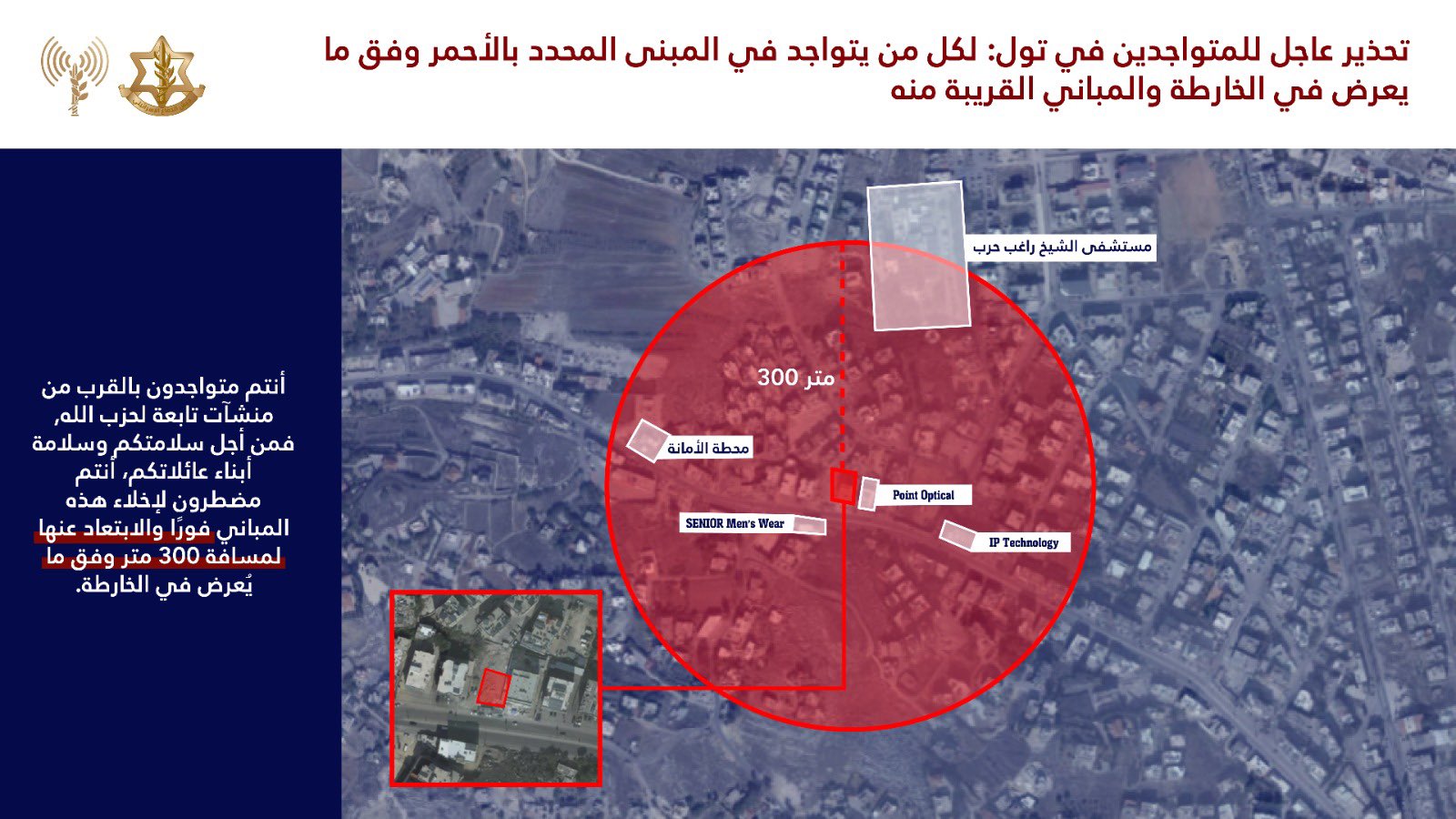IDF forced displacement map
