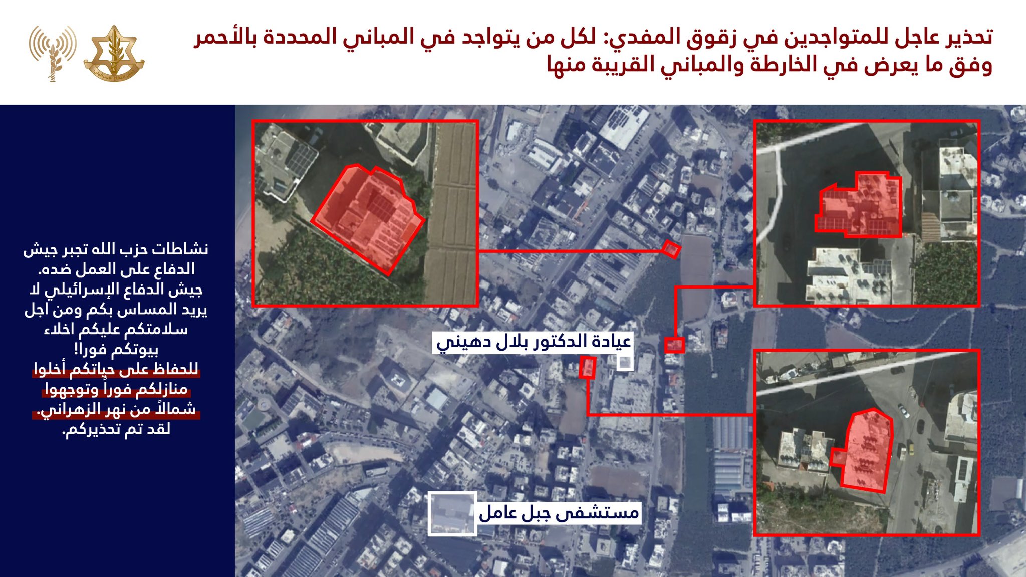 IDF forced displacement map